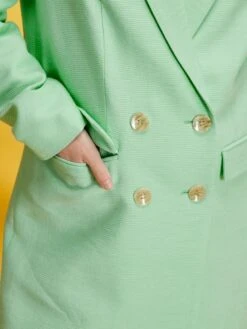 Abrigo Con Doble Hilera De Botones - VERDE -Zalaris Tienda abrigo con doble hilera de botones verde zq934 4 frb4