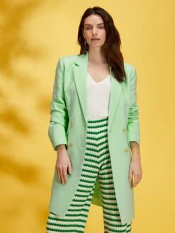 Abrigo Con Doble Hilera De Botones - VERDE -Zalaris Tienda abrigo con doble hilera de botones verde zq934 4 frb5