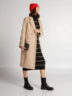 Abrigo De Lana - BEIGE HACE