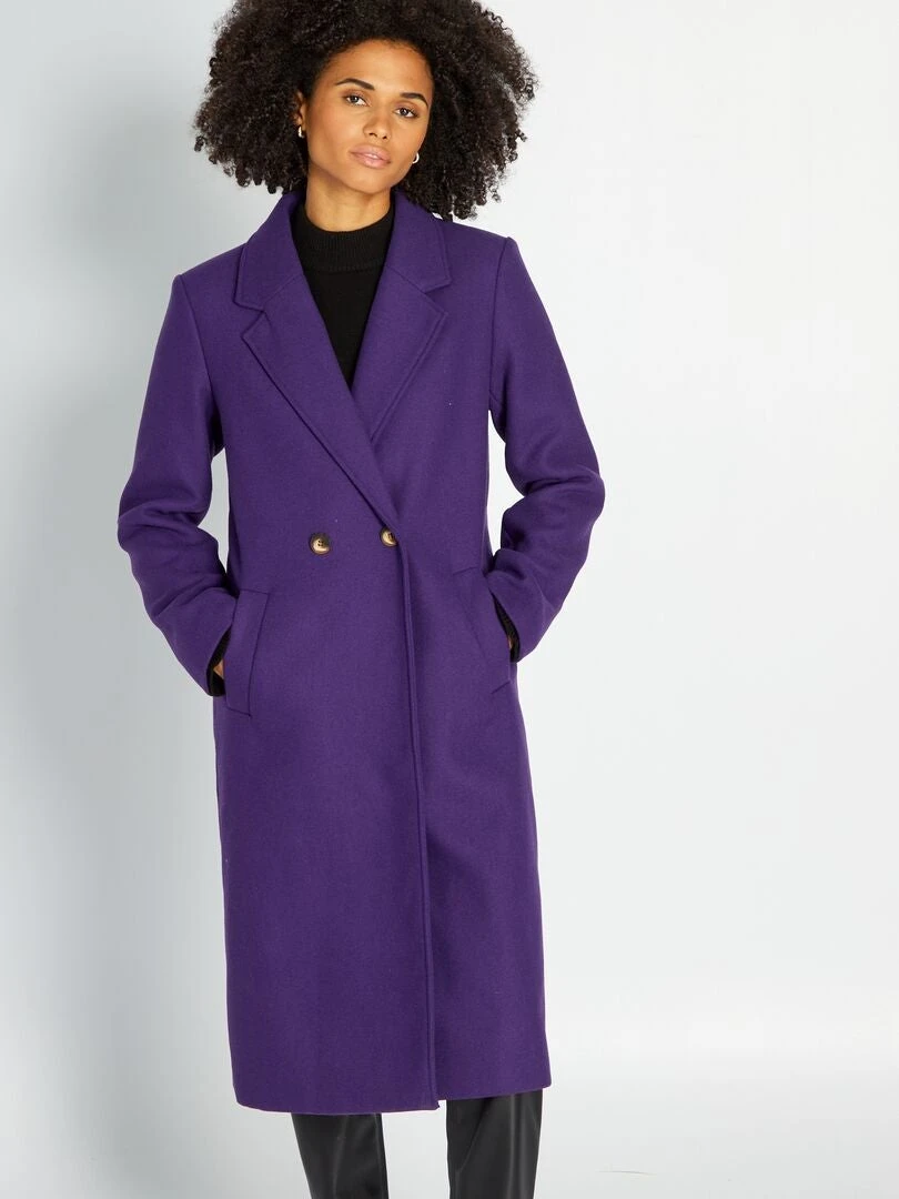 Abrigo De Lana - PURPURA 5 Abrigo De Lana - PURPURA - Imagen 3