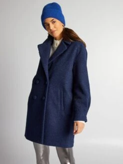 Abrigo Midi De Punto De Rizo - IRIS NEGRO -Zalaris Tienda abrigo midi de punto de rizo iris negro anm94 2 frb4