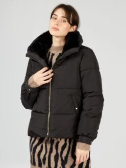 Anorak Acolchado Con Cuello Suave - Negro -Zalaris Tienda anorak acolchado con cuello suave negro ait66 3 frb4