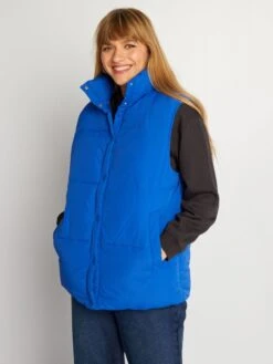 Anorak Acolchado Sin Mangas - Azul -Zalaris Tienda anorak acolchado sin mangas azul akv23 1 frb3