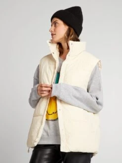 Anorak Acolchado Sin Mangas - Beige