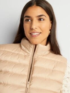 Anorak Acolchado Sin Mangas - BEIGE HACE -Zalaris Tienda anorak acolchado sin mangas beige hace adr45 1 frb5