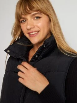 Anorak Acolchado Sin Mangas - Negro -Zalaris Tienda anorak acolchado sin mangas negro akv23 2 frb5