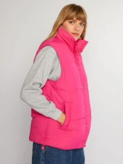 Anorak Acolchado Sin Mangas - Rosa -Zalaris Tienda anorak acolchado sin mangas rosa akv23 6 frb3