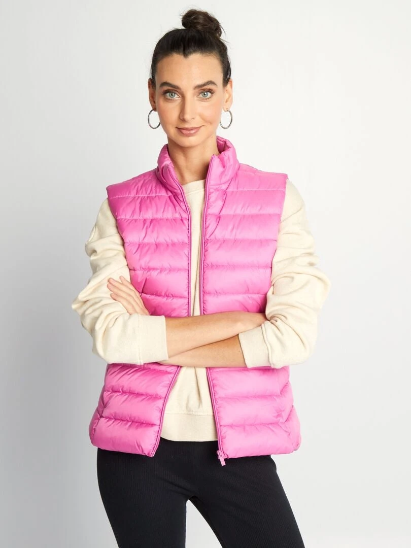 Anorak Acolchado Sin Mangas - SÚPER ROSA 4 Anorak Acolchado Sin Mangas - SÚPER ROSA - Imagen 2