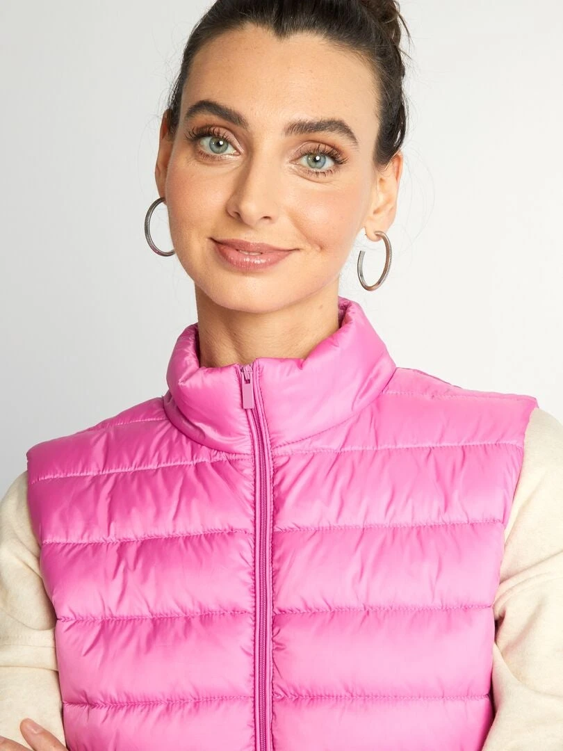 Anorak Acolchado Sin Mangas - SÚPER ROSA 7 Anorak Acolchado Sin Mangas - SÚPER ROSA - Imagen 5