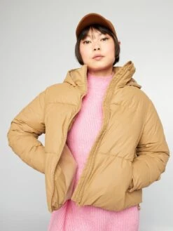 Anorak Corto Con Forro De Tejido Polar - TIGRE BEIGE -Zalaris Tienda anorak corto con forro de tejido polar tigre beige ait60 1 frb3