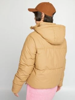 Anorak Corto Con Forro De Tejido Polar - TIGRE BEIGE -Zalaris Tienda anorak corto con forro de tejido polar tigre beige ait60 1 frb4
