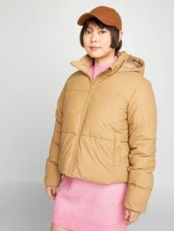 Anorak Corto Con Forro De Tejido Polar - TIGRE BEIGE -Zalaris Tienda anorak corto con forro de tejido polar tigre beige ait60 1 frb5