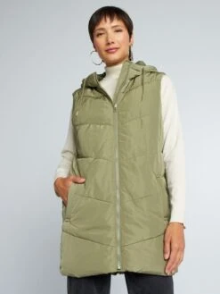 Anorak Largo Sin Mangas - VERDE LICHE -Zalaris Tienda anorak largo sin mangas verde liche aco33 2 frb5