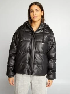Anorak Sintético Con Capucha - Negro -Zalaris Tienda anorak sintetico con capucha negro ann20 1 frb6