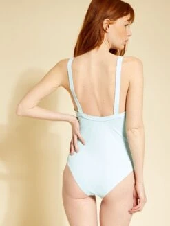 Bañador Con Automáticos En El Escote - AZUL -Zalaris Tienda banador con automaticos en el escote azul adn24 2 frb3