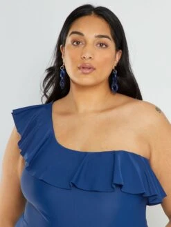 Bañador Con Volante - BEIGE -Zalaris Tienda banador con volante beige adn22 1 frb5