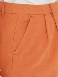 Bermudas De Lino 'Only' - TERRACOTTA -Zalaris Tienda bermudas de lino only terracotta amd88 1 frb4