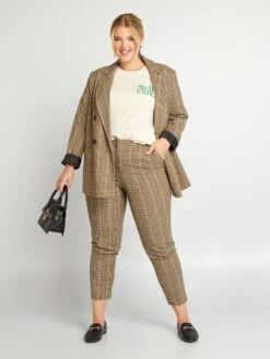 Blazer 'pata De Gallo' - MARRÓN KRO