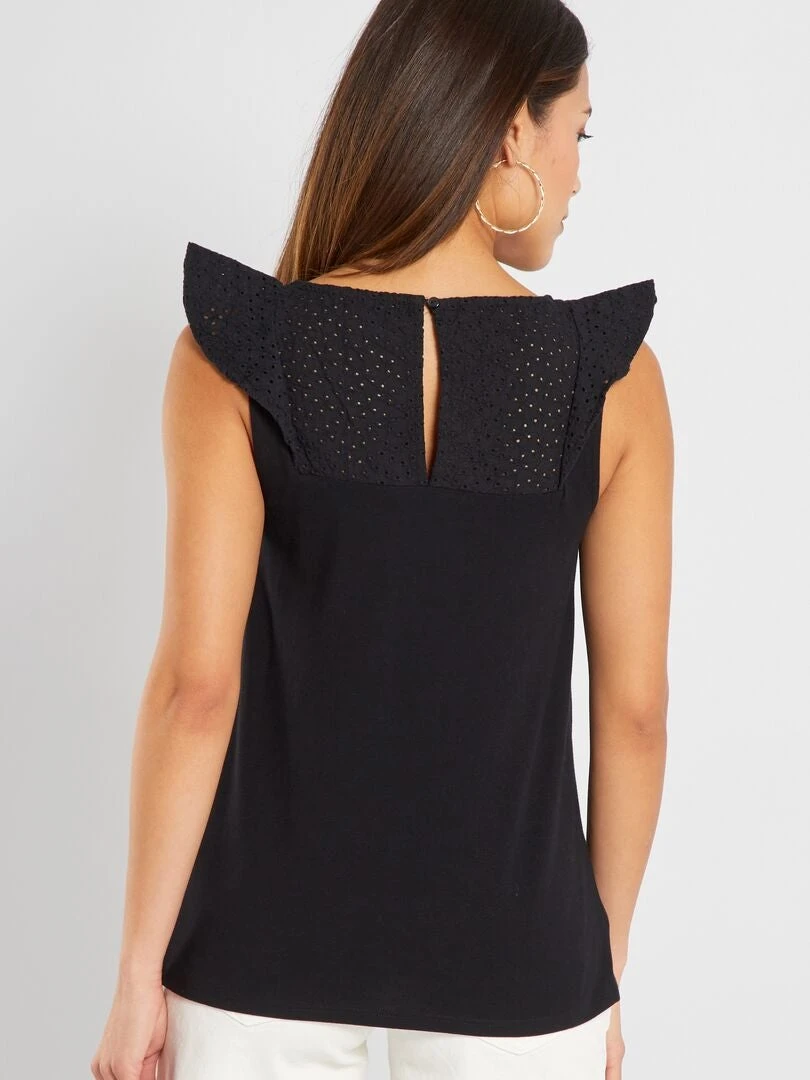 Blusa Con Bordado De Premamá - Negro 5 Blusa Con Bordado De Premamá - Negro - Imagen 3