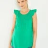 Blusa Con Bordado De Premamá - Verde -Zalaris Tienda blusa con bordado de premama verde zr347 5 frb1