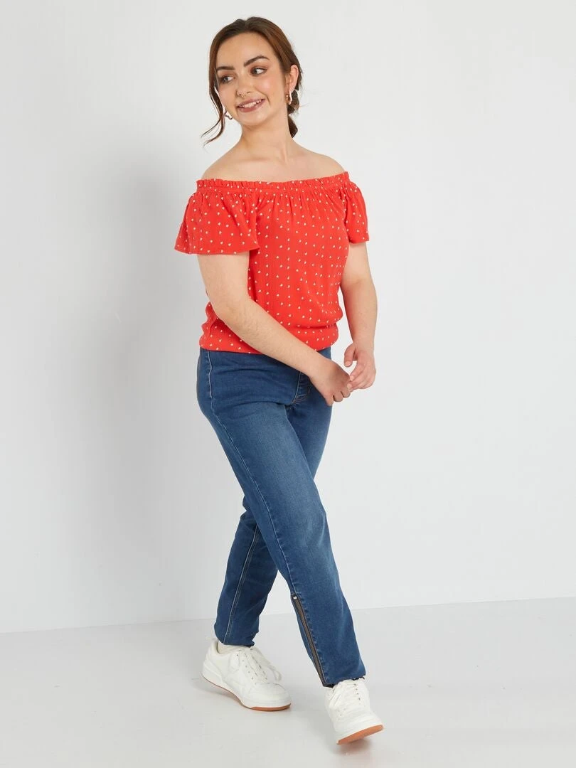 Blusa Con Estampado - Fácil De Poner - ROJO 4 Blusa Con Estampado - Fácil De Poner - ROJO - Imagen 2