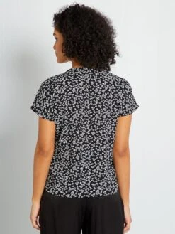 Blusa Con Estampado 'JDY' - NEGRO/BLANCO -Zalaris Tienda blusa con estampado jdy negroblanco zq391 2 frb4