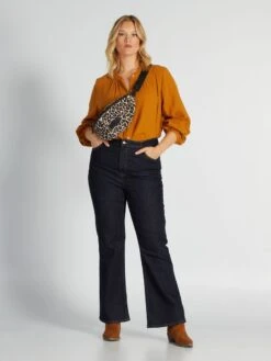 Blusa De Algodón Con Cuello Con Volantes - GATO AMARILLO -Zalaris Tienda blusa de algodon con cuello con volantes gato amarillo aiu25 1 frb2