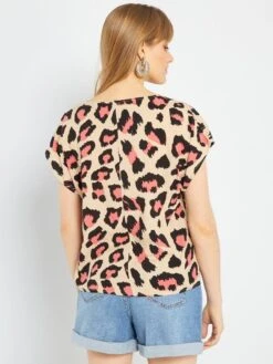 Blusa De Flores 'JDY' - BEIGE/ROSA -Zalaris Tienda blusa de flores jdy beigerosa zb016 8 frb3