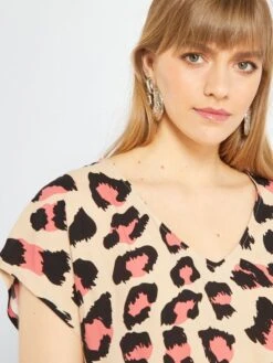 Blusa De Flores 'JDY' - BEIGE/ROSA -Zalaris Tienda blusa de flores jdy beigerosa zb016 8 frb4