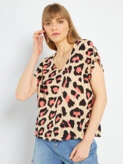 Blusa De Flores 'JDY' - BEIGE/ROSA -Zalaris Tienda blusa de flores jdy beigerosa zb016 8 frb6