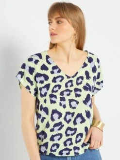 Blusa De Flores 'JDY' - VERDE/AZUL -Zalaris Tienda blusa de flores jdy verdeazul zb016 9 frb5