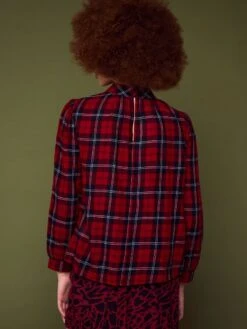 Blusa De Franela De Cuadros - ROJO -Zalaris Tienda blusa de franela de cuadros rojo axl66 1 frb3