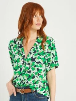 Blusa De Manga Corta 'JDY' - AZUL