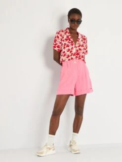 Blusa De Manga Corta 'JDY' - ROSA -Zalaris Tienda blusa de manga corta jdy rosa ais66 2 frb2