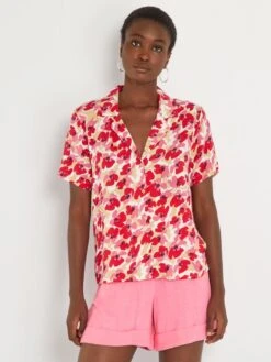 Blusa De Manga Corta 'JDY' - ROSA -Zalaris Tienda blusa de manga corta jdy rosa ais66 2 frb4