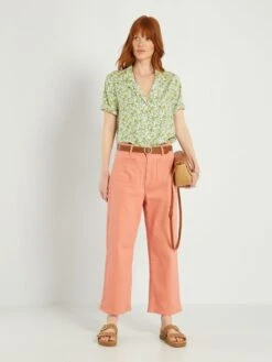 Blusa De Manga Corta 'JDY' - VERDE -Zalaris Tienda blusa de manga corta jdy verde ais66 3 frb2