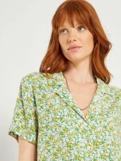 Blusa De Manga Corta 'JDY' - VERDE -Zalaris Tienda blusa de manga corta jdy verde ais66 3 frb3