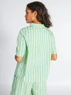 Blusa De Popelina - AZUL -Zalaris Tienda blusa de popelina azul amz97 2 frb3