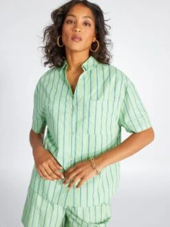 Blusa De Popelina - AZUL -Zalaris Tienda blusa de popelina azul amz97 2 frb4