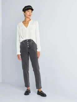 Blusa De Punto De Crepé Con Ribetes Calados - COCO_MI -Zalaris Tienda blusa de punto de crepe con ribetes calados cocomi ahz91 1 frb2