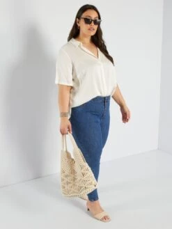 Blusa De Raso - BLANCO -Zalaris Tienda blusa de raso blanco ajl18 2 frb2