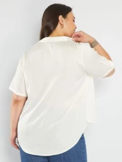 Blusa De Raso - BLANCO -Zalaris Tienda blusa de raso blanco ajl18 2 frb4