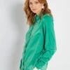 Blusa De Raso - Verde -Zalaris Tienda blusa de raso verde zn919 4 frb1