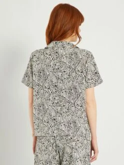 Blusa Estampada 'JDY' - Negro -Zalaris Tienda blusa estampada jdy negro ale12 1 frb3