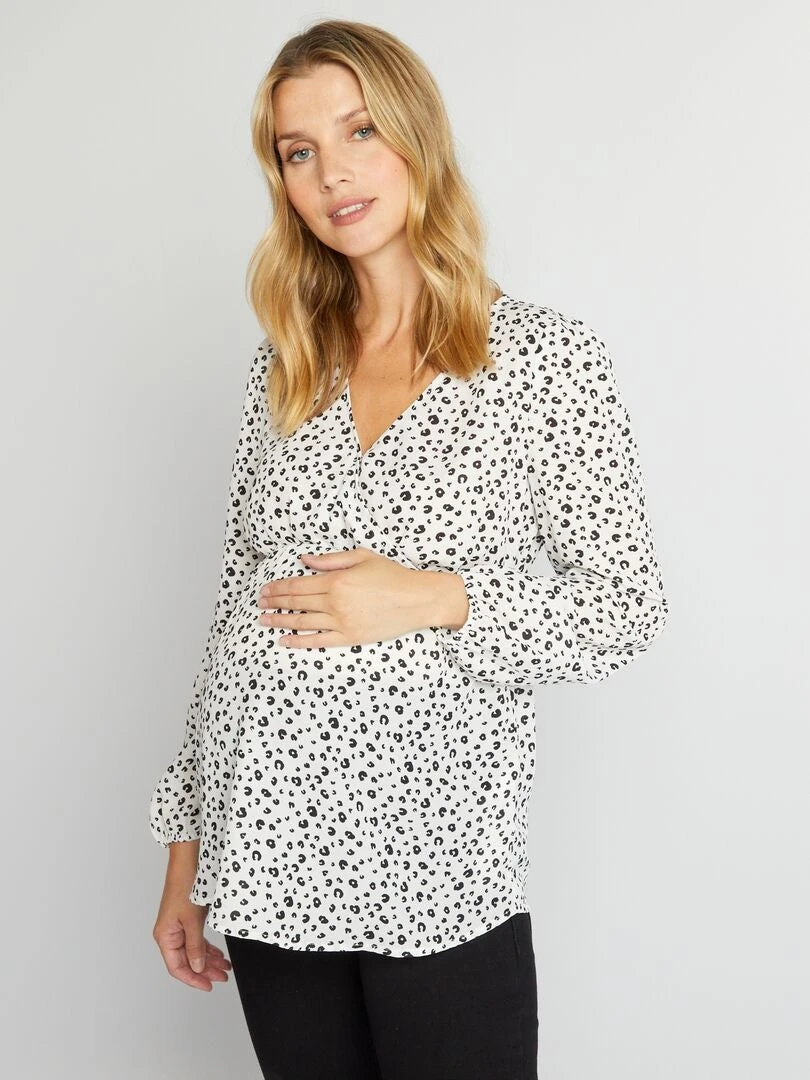 Blusa Estampada Premamá - SNOB 4 Blusa Estampada Premamá - SNOB - Imagen 2