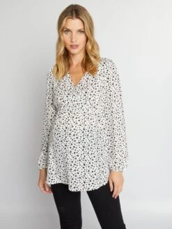 Blusa Estampada Premamá - SNOB 10 Blusa Estampada Premamá - SNOB -Zalaris Tienda blusa estampada premama snob ajq20 3 frb4