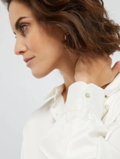 Blusa Satinada - Blanco -Zalaris Tienda blusa satinada blanco aek76 1 frb4