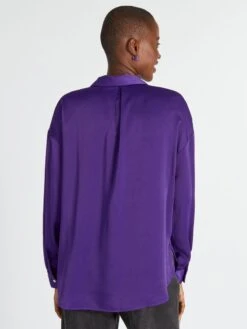 Blusa Satinada De Manga Larga - ACAL -Zalaris Tienda blusa satinada de manga larga acal aee25 1 frb4