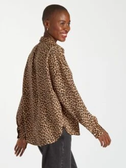 Blusa Satinada De Manga Larga - LEOLEO -Zalaris Tienda blusa satinada de manga larga leoleo aee25 6 frb5