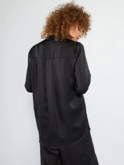 Blusa Satinada - NEGRO -Zalaris Tienda blusa satinada negro aea97 1 frb4
